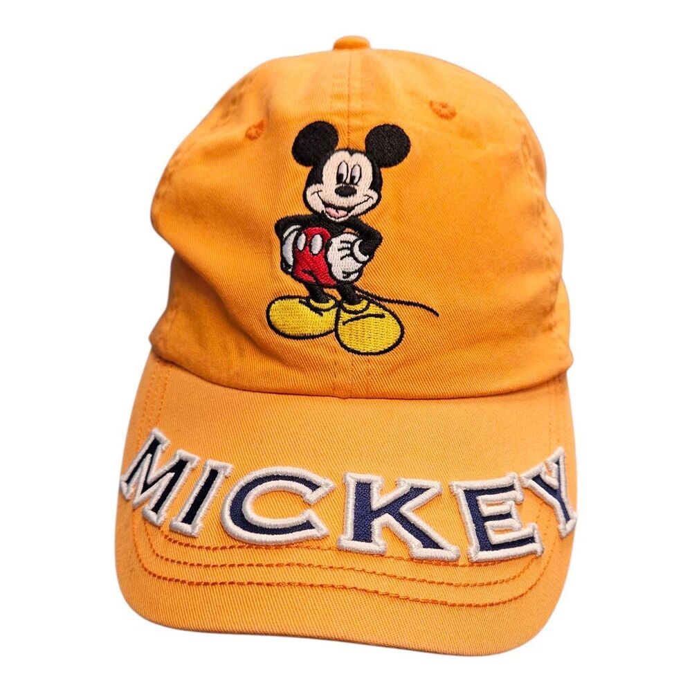 Disney Orange Mickey Mouse Hat Embroidered - Picture 2 of 8